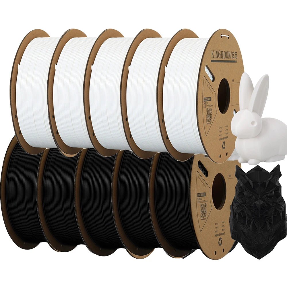 KEEPANG PLA Filament 1.75mm 3D Printer Filament 5/10Rolls 3D Printing Plastic Material 100% No Bubble for FDM 3D Printer MIX - Asmota