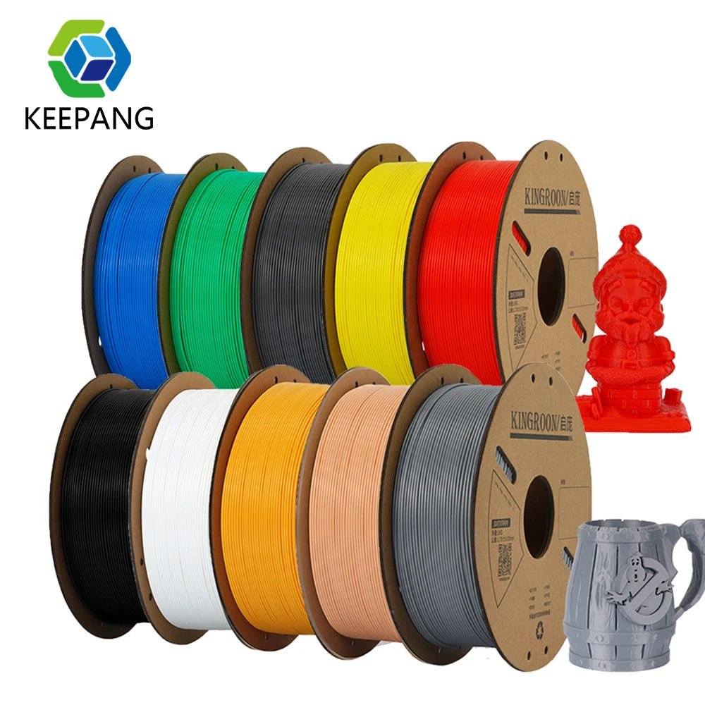 KEEPANG PLA Filament 1.75mm 3D Printer Filament 5/10Rolls 3D Printing Plastic Material 100% No Bubble for FDM 3D Printer MIX - Asmota