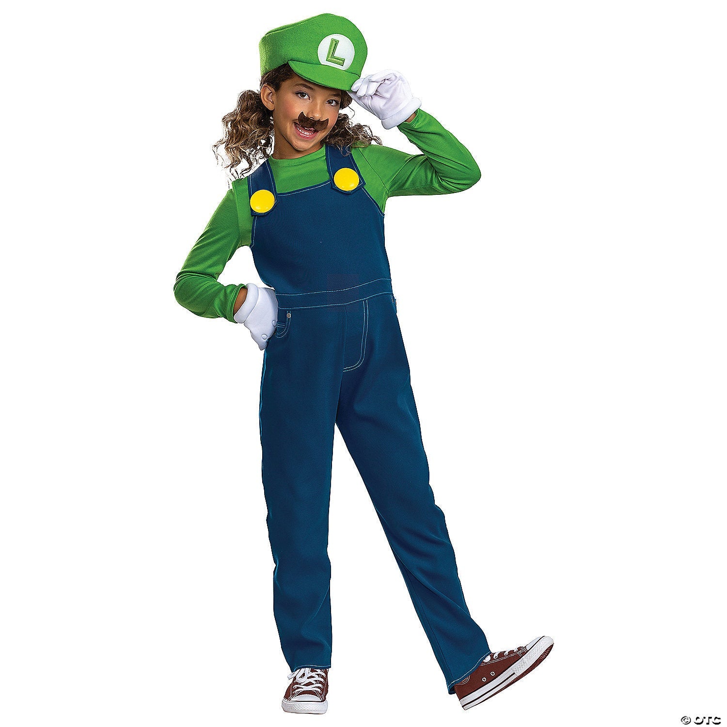 Kids Elevated Super Mario Bros. Luigi Costume Small - Asmota