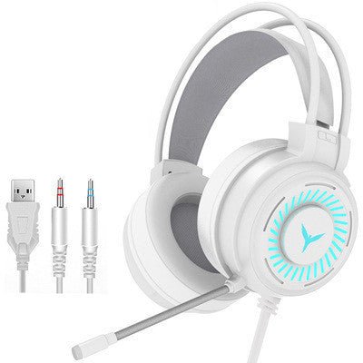 King G60 Gaming Headphones Gaming Wired 7.1 Channel Eating Chicken Desktop Computer Notebook Headset - Asmota