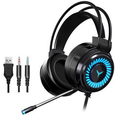 King G60 Gaming Headphones Gaming Wired 7.1 Channel Eating Chicken Desktop Computer Notebook Headset - Asmota