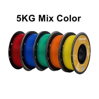 KINGROON PLA Filament 1.75mm 5/10KG pla Plastic For 3D Printer, Standard 1kg/roll 3D Printing Filaments Mix Color Local Shipping - Asmota