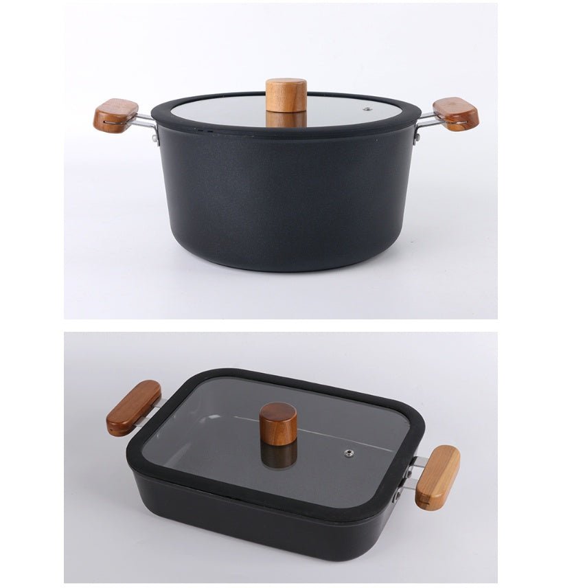Kitchen Ceramic Non Stick Pot Stew Hot Pot Integration - Asmota
