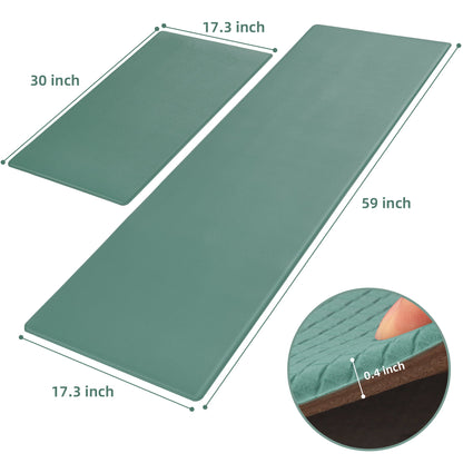 Kitchen Floor Mat Two - piece Set Of Non - slip, Waterproof And Easy To Scrub For Home, Kitchen - Asmota