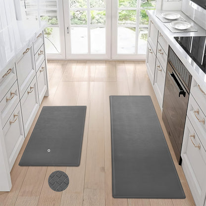 Kitchen Floor Mat Two - piece Set Of Non - slip, Waterproof And Easy To Scrub For Home, Kitchen - Asmota