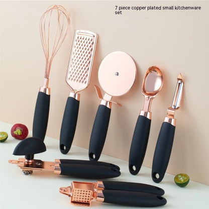 Kitchen Household Peeler Gadget Copper Plating Set - Asmota