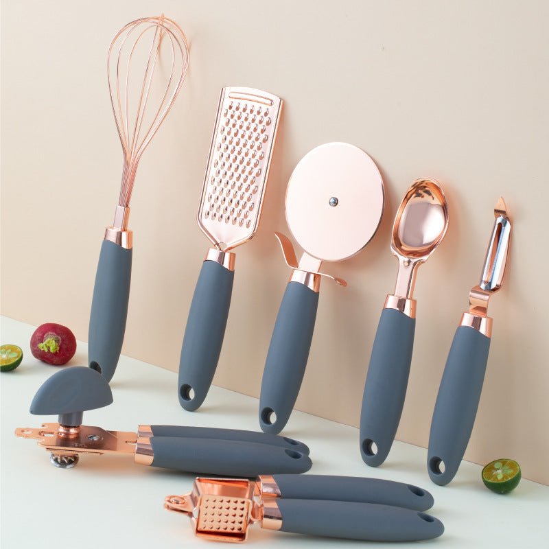 Kitchen Household Peeler Gadget Copper Plating Set - Asmota