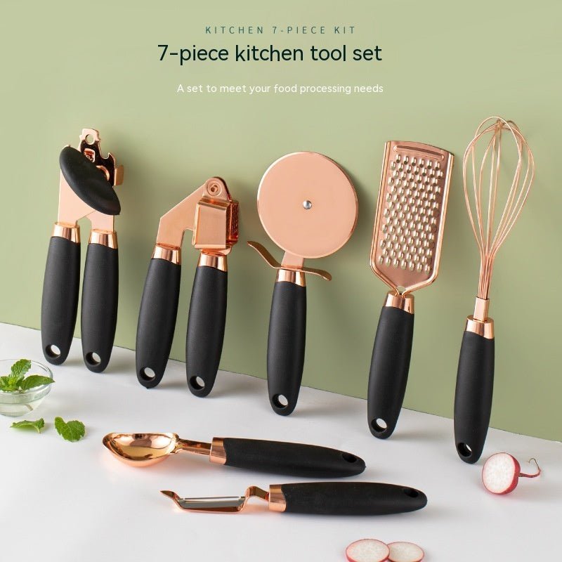 Kitchen Household Peeler Gadget Copper Plating Set - Asmota