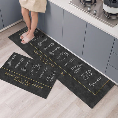 Kitchen Mat Long Floor Mat Carpet Bedside Carpet - Asmota