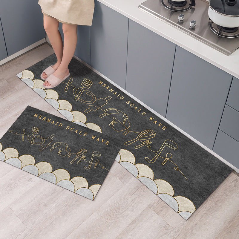 Kitchen Mat Long Floor Mat Carpet Bedside Carpet - Asmota