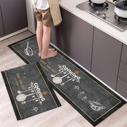 Kitchen Mat Long Floor Mat Carpet Bedside Carpet - Asmota