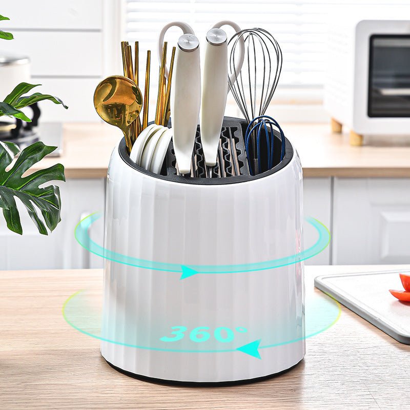Kitchen Multifunctional Rotating Storage Draining Rack - Asmota