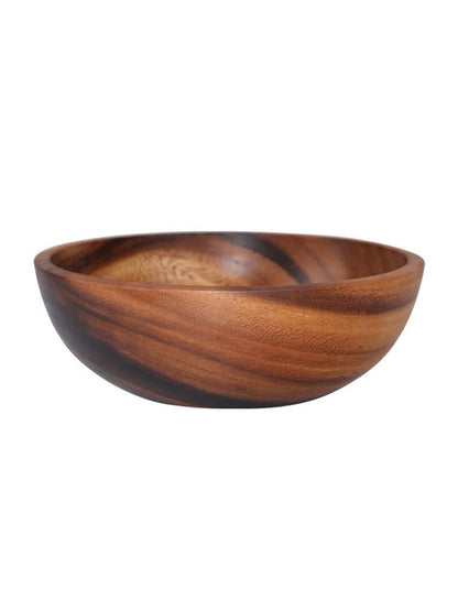 Kitchen Natural Wooden Bowl Household Fruit Bowl Salad Bowl For Home Restaurant Food Container Wooden Utensils Note The Size Hot - Asmota
