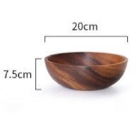 Kitchen Natural Wooden Bowl Household Fruit Bowl Salad Bowl For Home Restaurant Food Container Wooden Utensils Note The Size Hot - Asmota