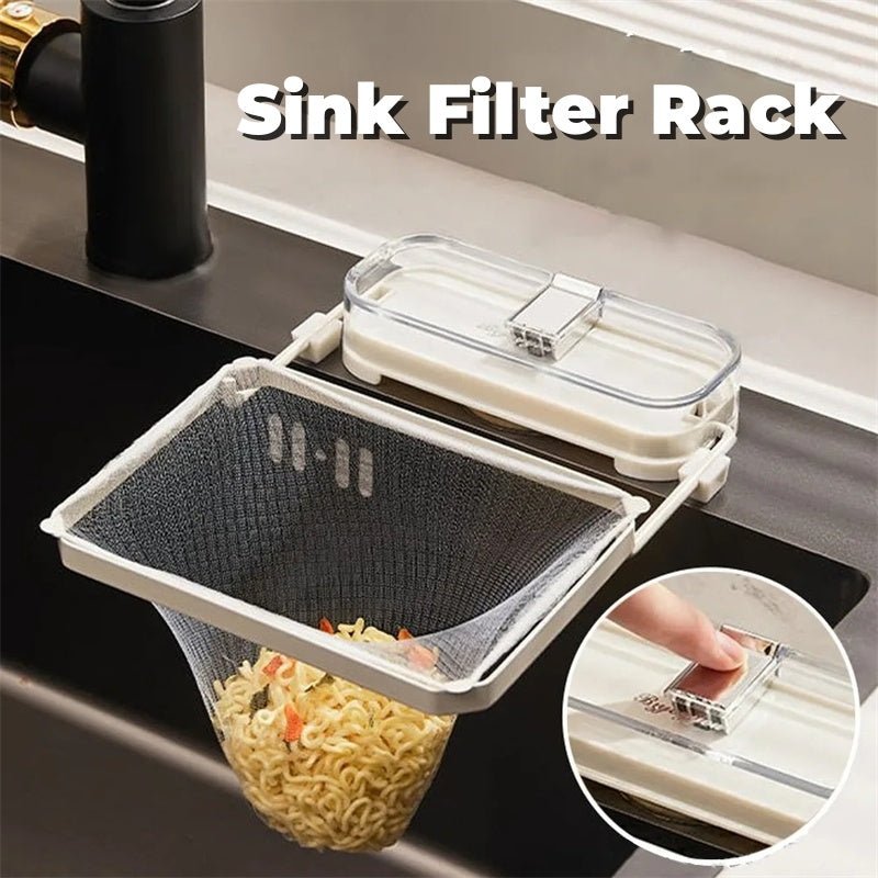 Kitchen Sink Filter Rack Suction Cup Disposable Leftover Leftovers Filter Pocket Kitchen Garbage Drain Rack Sink Strainer Kitchen Gadgets - Asmota
