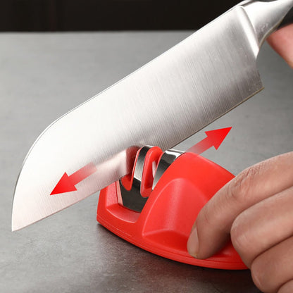 Knife Sharpener Mini Quick Kawaii Kitchen Accessories Portable Two - stage Mouse Sharpening Stone Kitchen Supplies - Asmota
