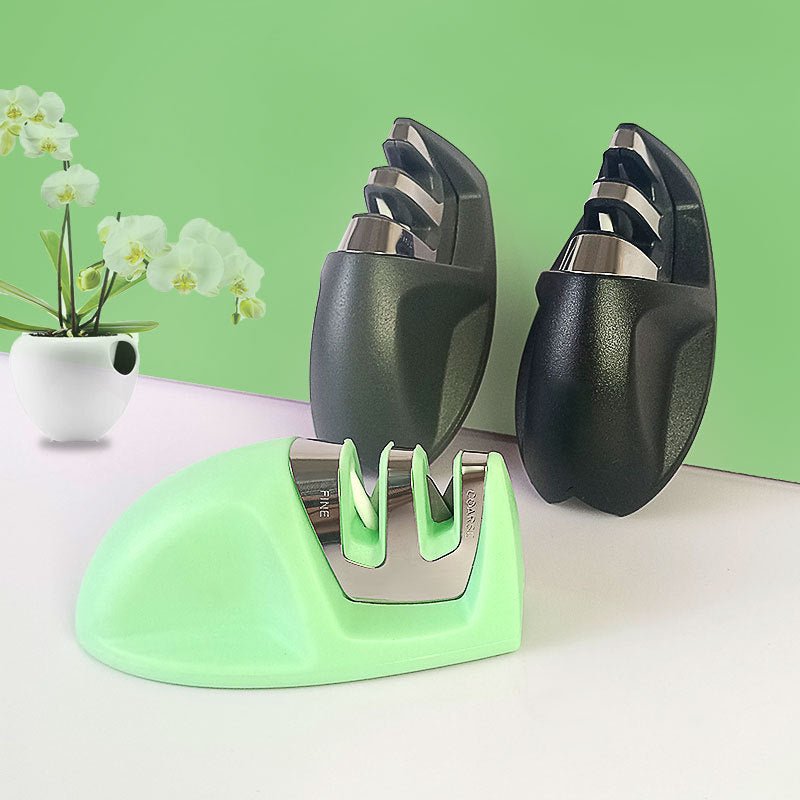Knife Sharpener Mini Quick Kawaii Kitchen Accessories Portable Two - stage Mouse Sharpening Stone Kitchen Supplies - Asmota