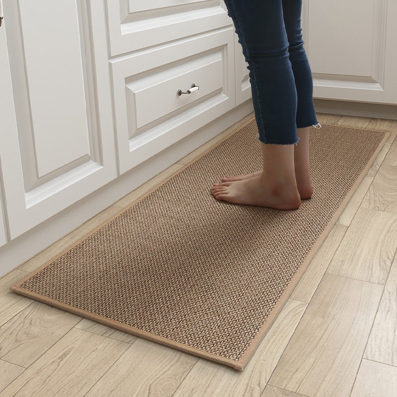 Linen Kitchen Floor Mat Non - slip Twill Kitchen Carpet - Asmota