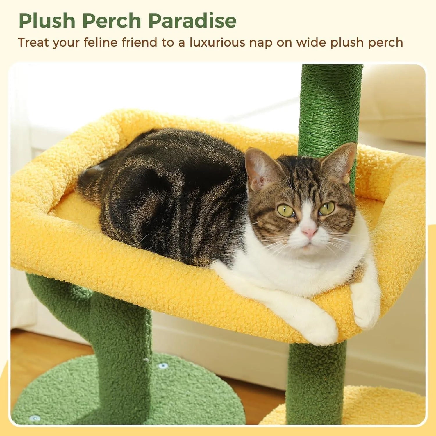 Made4Pets Cat Tree, 37" Multi - Level Indoor Cat Tree With Perch & Ball & Scratching Posts Cat Tower, Green, 3 - 7days delivery - Asmota