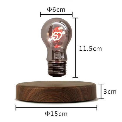 Magnetic Levitation Light Bulb Creative Personality Atmosphere Night Light Bedroom Study Desktop Technology Ornaments Valentine'S Day Gift - Asmota
