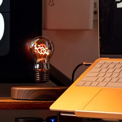 Magnetic Levitation Light Bulb Creative Personality Atmosphere Night Light Bedroom Study Desktop Technology Ornaments Valentine'S Day Gift - Asmota