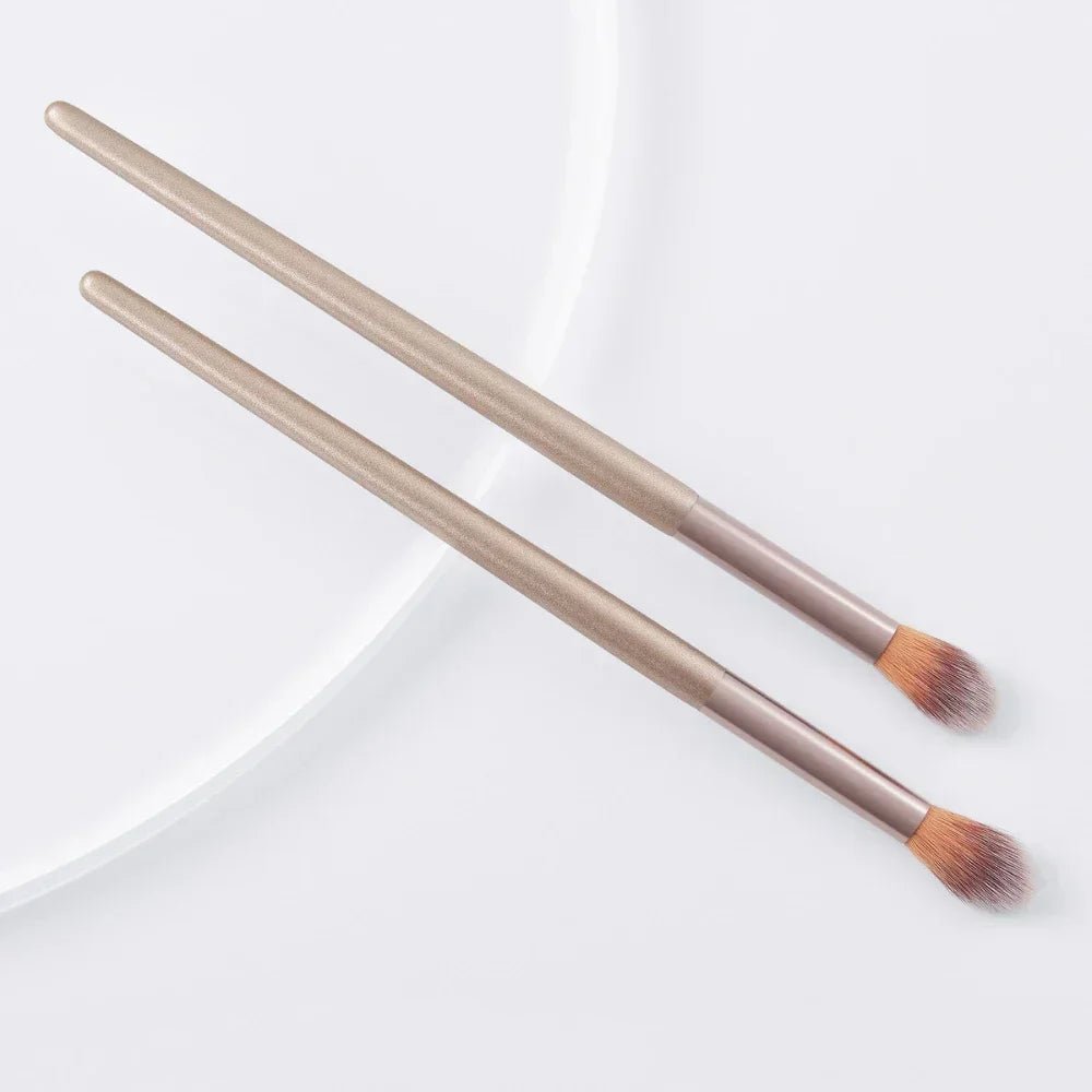 Makeup Brushes 2Pcs Professional Nose Shadow Highlighting Brush Face Cosmetics Blending Smudge Shader Brush Beauty Kits - Asmota
