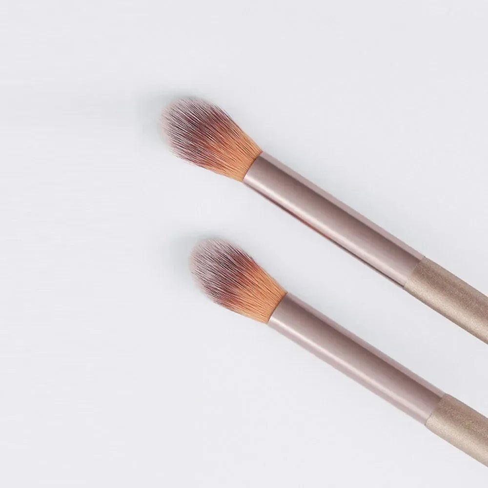 Makeup Brushes 2Pcs Professional Nose Shadow Highlighting Brush Face Cosmetics Blending Smudge Shader Brush Beauty Kits - Asmota