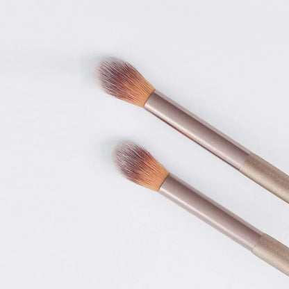 Makeup Brushes 2Pcs Professional Nose Shadow Highlighting Brush Face Cosmetics Blending Smudge Shader Brush Beauty Kits - Asmota