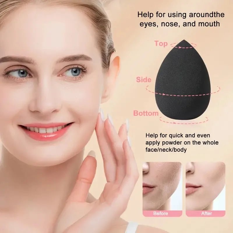 Makeup Sponge, 5pcs Wet And Dry Cosmetic Sponge Daily Makeup Tool Beauty Cosmetic Foundation Sponge Makeup Blender - Asmota