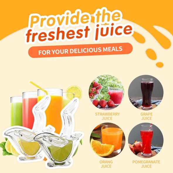 Manual Lemon Juicer Transparent Acrylic Elegance Bird Shape Lemon Slice Squeezer Kitchen Tools Gadgets - Asmota