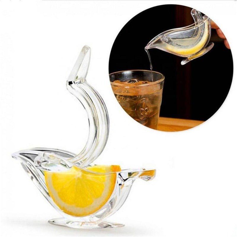 Manual Lemon Juicer Transparent Acrylic Elegance Bird Shape Lemon Slice Squeezer Kitchen Tools Gadgets - Asmota