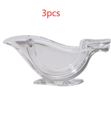 Manual Lemon Juicer Transparent Acrylic Elegance Bird Shape Lemon Slice Squeezer Kitchen Tools Gadgets - Asmota