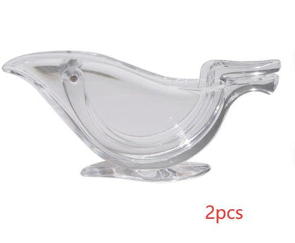 Manual Lemon Juicer Transparent Acrylic Elegance Bird Shape Lemon Slice Squeezer Kitchen Tools Gadgets - Asmota