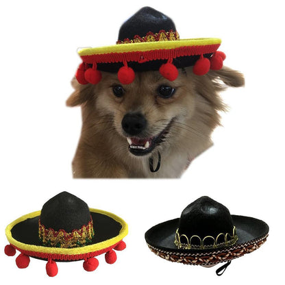 Mexican Style Pet Hat Dog Hat Pet Supplies - Asmota