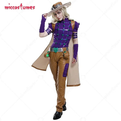 Miccostumes 24Hours Shipping Spin Master Gyro Zeppli Cosplay Costume Full Set with Hat and Cloak for Halloween cosplay costume