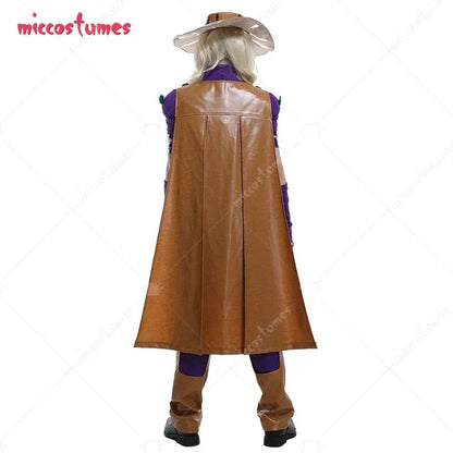 Miccostumes 24Hours Shipping Spin Master Gyro Zeppli Cosplay Costume Full Set with Hat and Cloak for Halloween cosplay costume - Asmota
