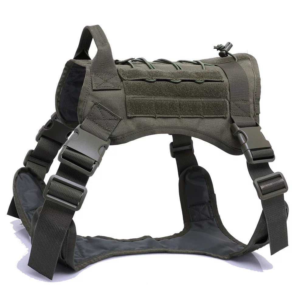 Military Tactical Dog Harness Service Working Pet Dog - Asmota