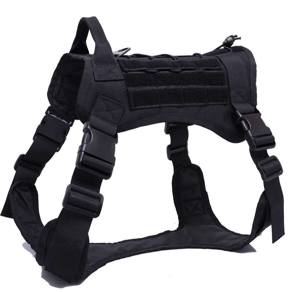 Military Tactical Dog Harness Service Working Pet Dog - Asmota