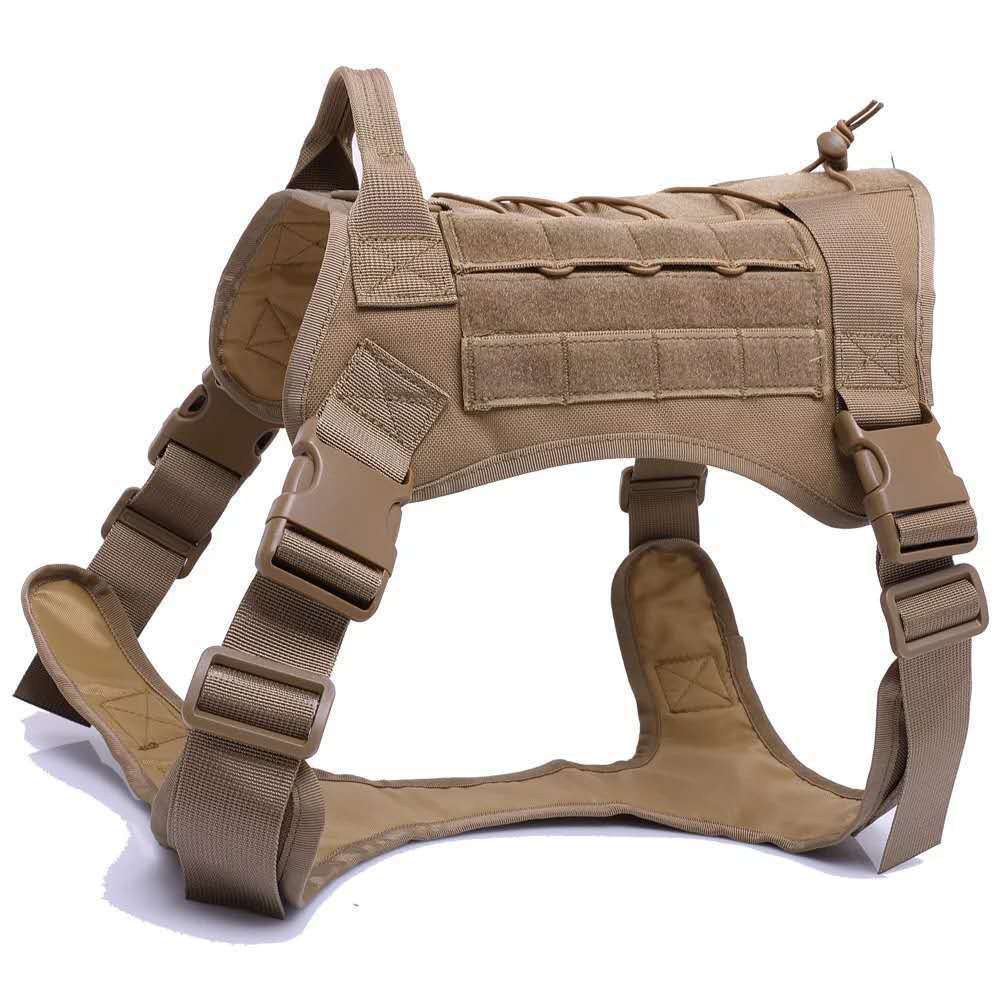 Military Tactical Dog Harness Service Working Pet Dog - Asmota