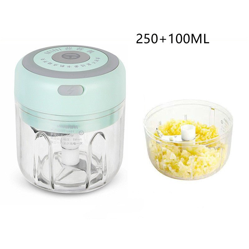 Mini Electric Garlic Chopper USB Charging Ginger Masher Machine Sturdy Durable Chili Vegetable Crusher Kitchen Tool - Asmota