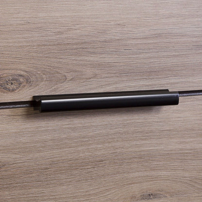 Modern 2 - Drawer End Table Nightstand in Light Oak Wood Finish - Asmota