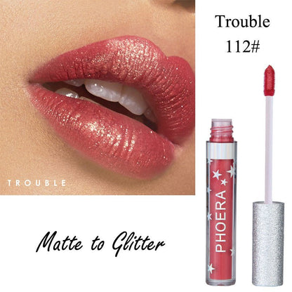 Moisturizing Candy Color Lip Gloss Waterproof Glitter Liquid Lipstick Long Lasting Makeup Lipstick - Asmota