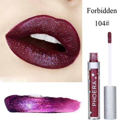 Moisturizing Candy Color Lip Gloss Waterproof Glitter Liquid Lipstick Long Lasting Makeup Lipstick - Asmota