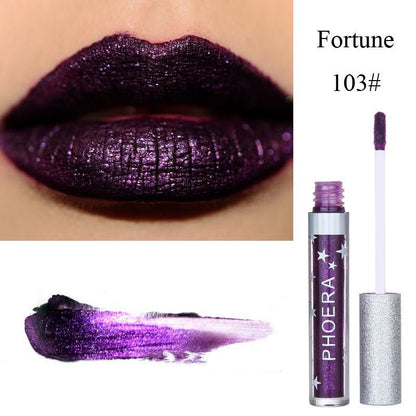 Moisturizing Candy Color Lip Gloss Waterproof Glitter Liquid Lipstick Long Lasting Makeup Lipstick - Asmota