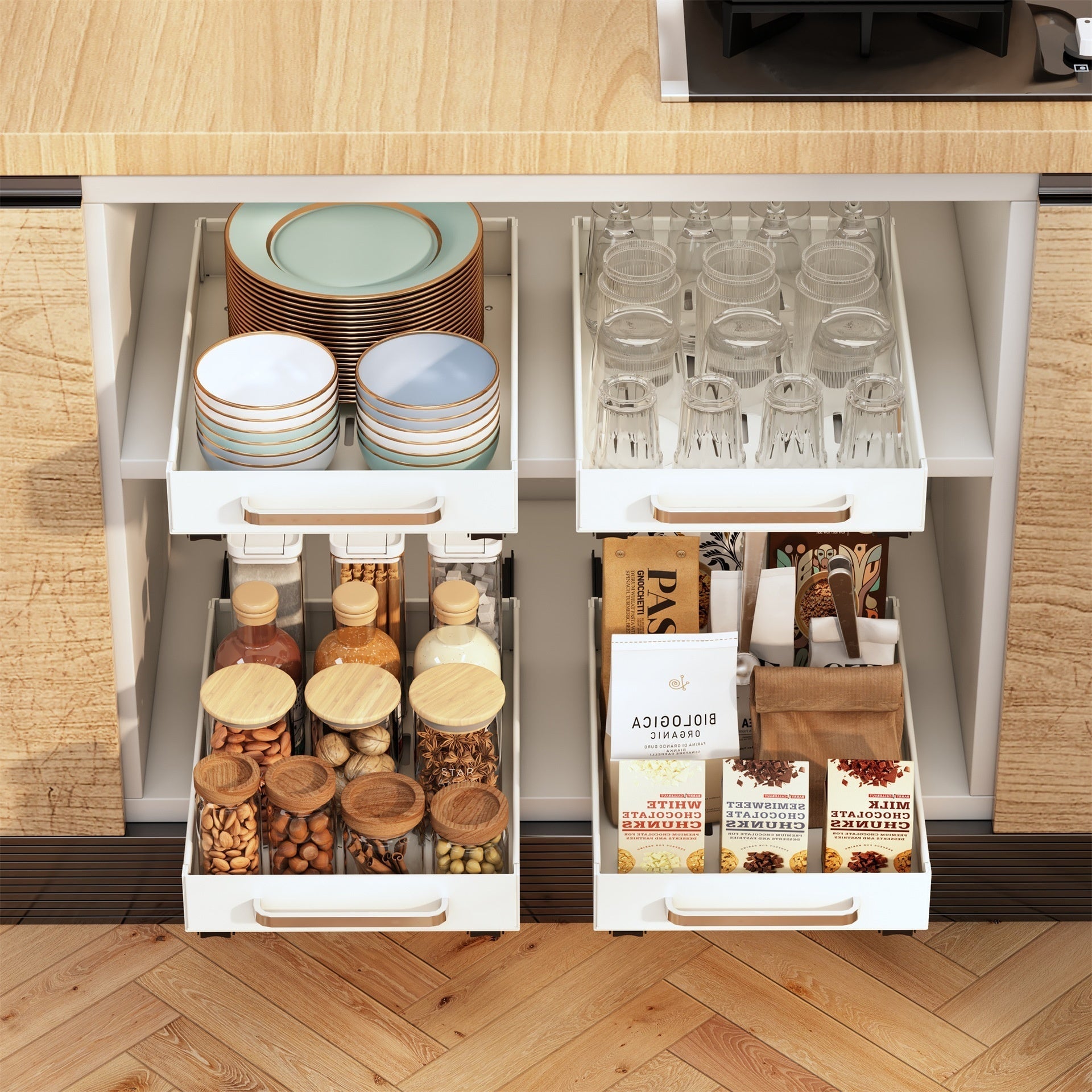 Multi - functional Storage Rack Kitchen Tableware - Asmota