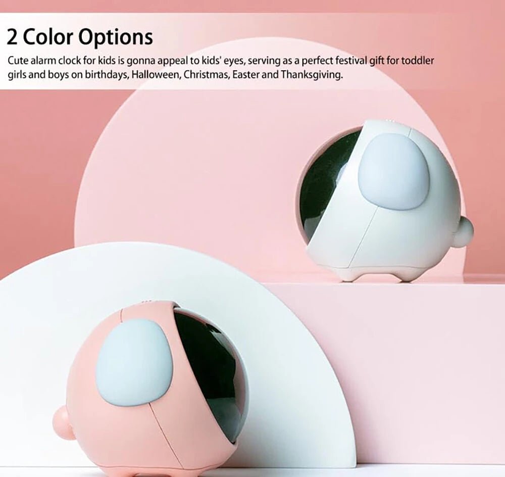 Multifunctional Electronic Alarm Clock Kids Alarm Clock with Night Light Wake up Mood Alarm Clock with Dual Alarm Setting Adjustable Brightness Sleep Trainer - Asmota