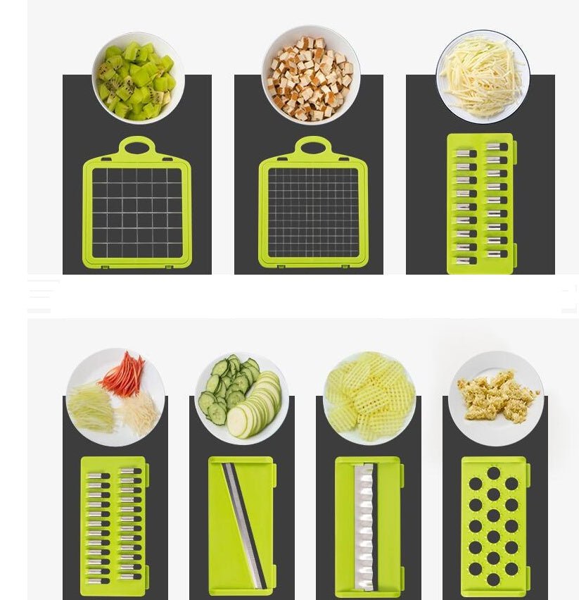 Multifunctional Vegetable Cutter Home Kitchen Slicing And Dicing Fruit Artifact - Asmota