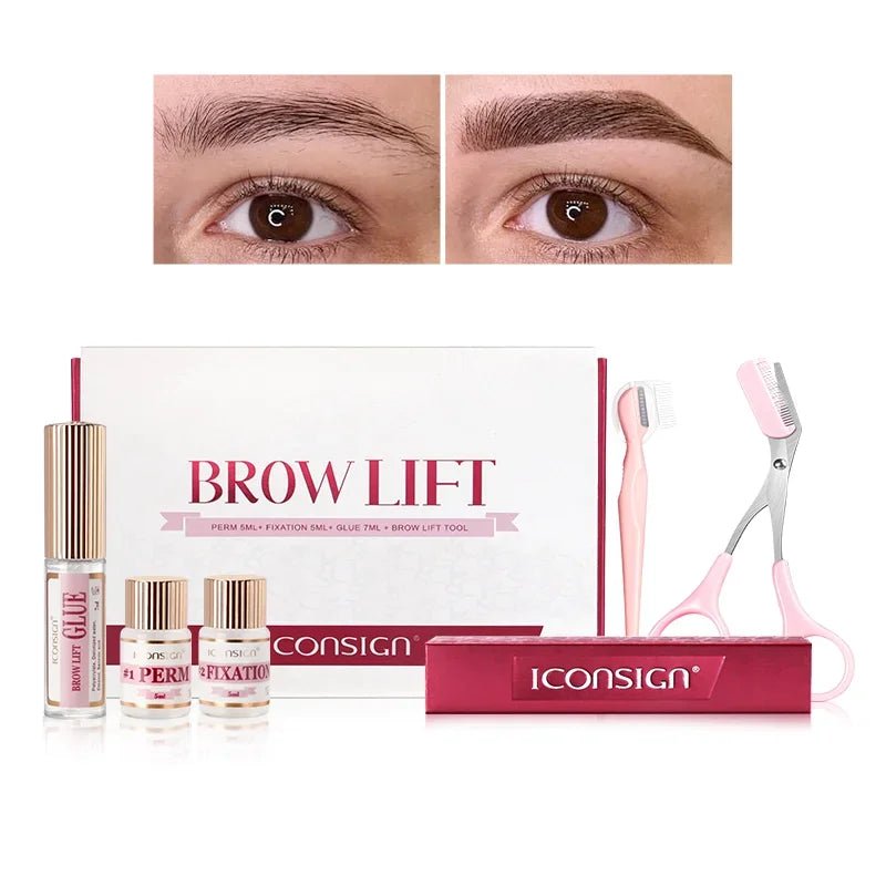 New DIY Brow Perm Eyebrow Lift 45 - 60 Days ICONSIGN Professional Brow Lifting Brow Perming Set Brow Beauty Makeup Tool Home Use - Asmota