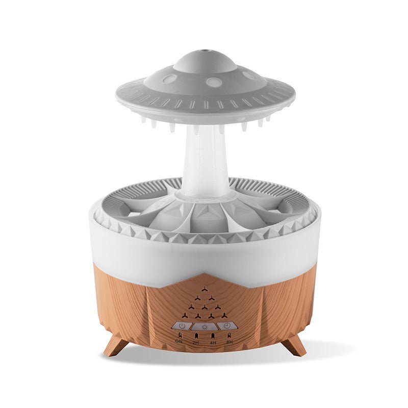 New UFO Raindrop Humidifier Water Drop Air Humidifier USB Aromatherapy Essential Oils Aroma Air Diffuser Household Mist Maker Home Decor - Asmota