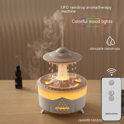 New UFO Raindrop Humidifier Water Drop Air Humidifier USB Aromatherapy Essential Oils Aroma Air Diffuser Household Mist Maker Home Decor - Asmota